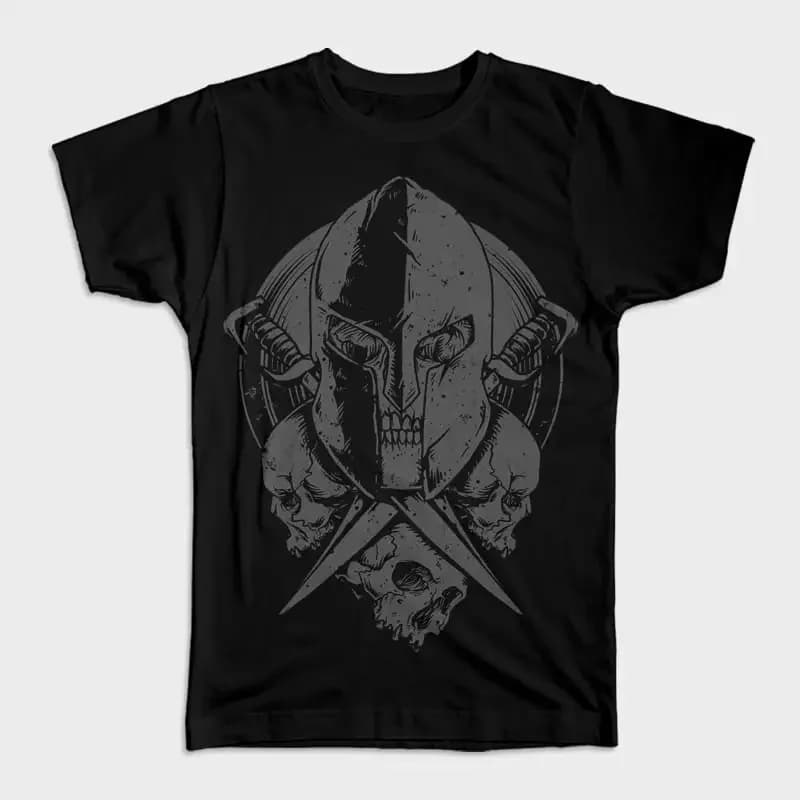 Death Spartan Men T-Shirt Short Sleeve Casual Cotton O-Neck Summer Shirt Size S-3XL