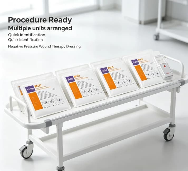 Accelerate Wound Healing NPWT Negative Pressure Therapy System,VAC Vacuum Pump Unit with  Dressing Dressing Complete Kit