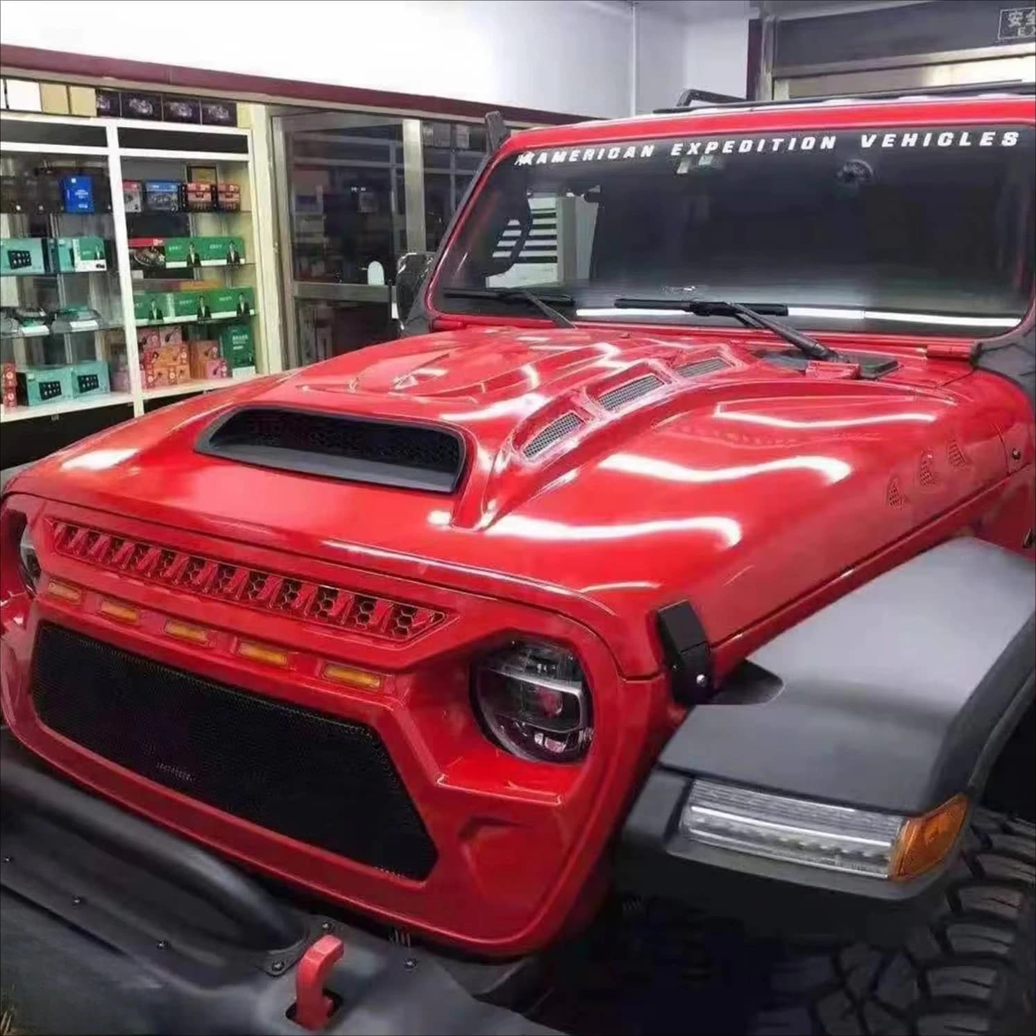 Gobison Car Hood Engine Bonnet Car Offroad 4x4 Auto Accessories for Jeep wrangler 2007-2017 JK