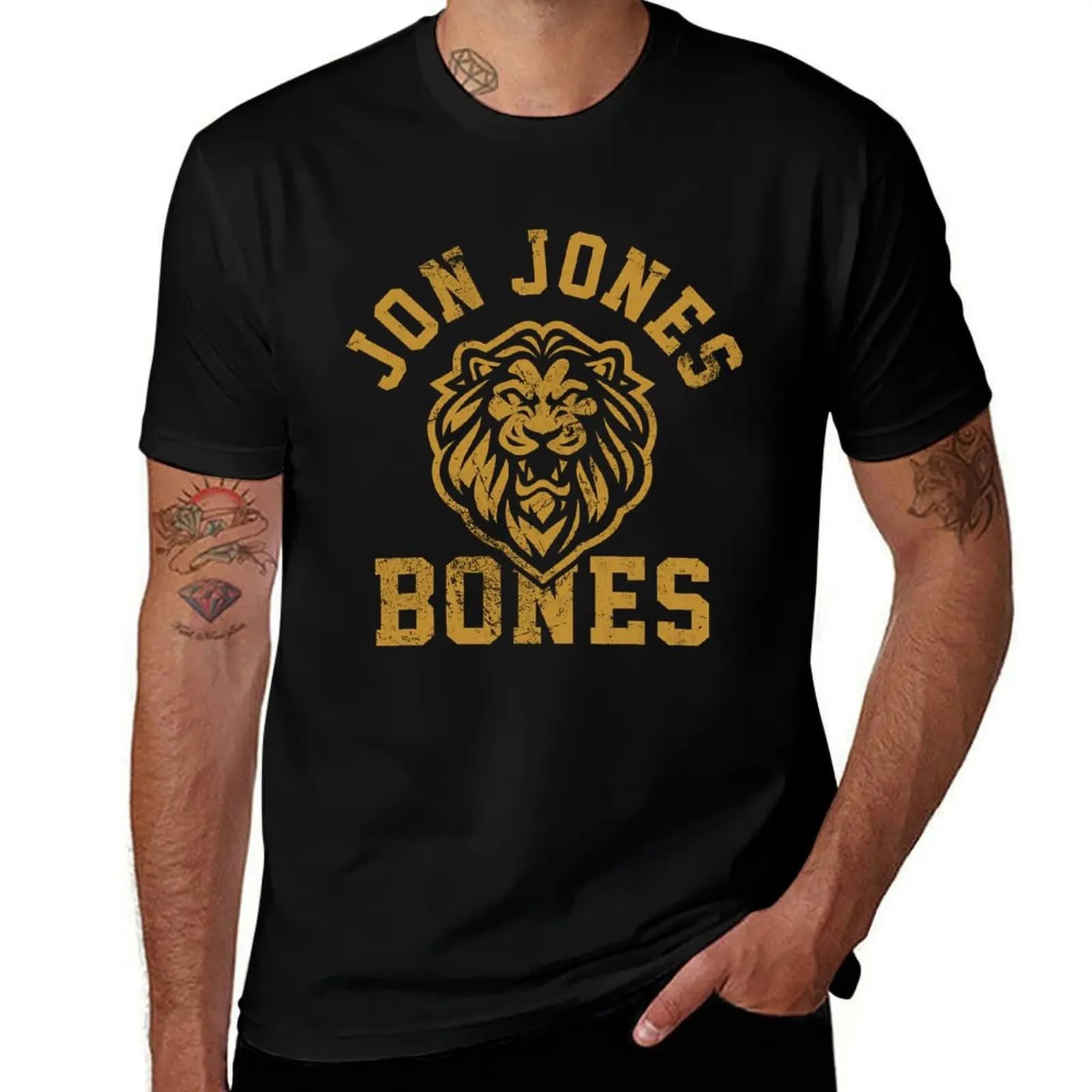 Jon Jones Bones essentiel T-Shirt Urban Style Casual Short Sleeve Top T-Shirt