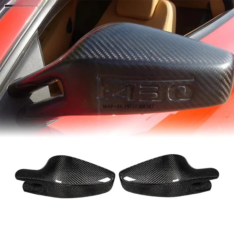 High Quality Carbon Fiber Rear View Mirror Housing for 2004-2009 F430 Upgraded Body Parts