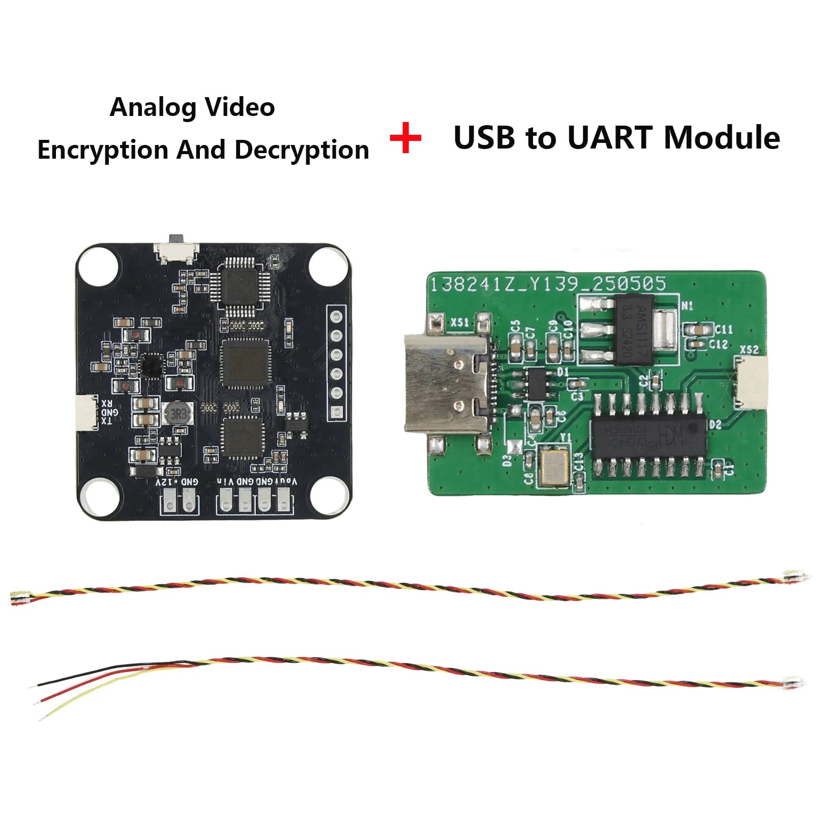 UAV FPV Analog Video TX Encryption RX Decryption Mode +USB to UART Mode 8 Sequences Works With PC