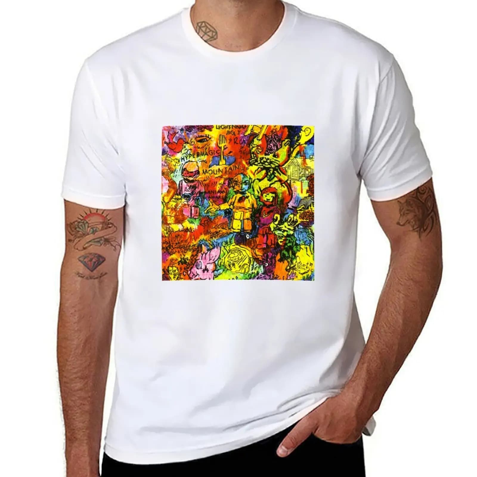 Lightning Bolt Hypermagic Mountain T-Shirt anime tshirt t shirt man casual T-Shirt