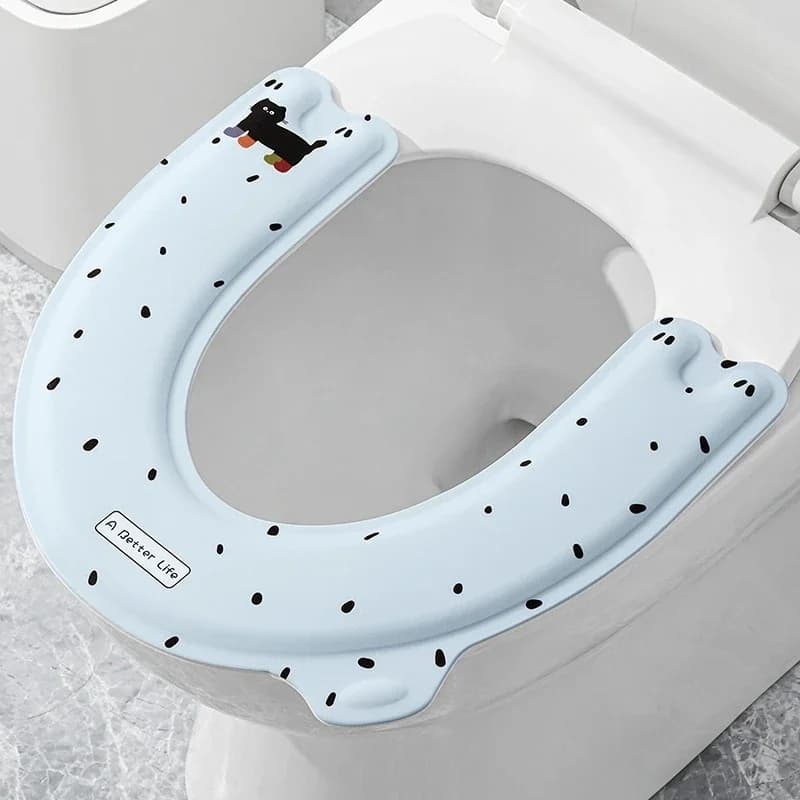 Toilet seat cushion EVA four-season universal paste type waterproof leave-in toilet cover seat
