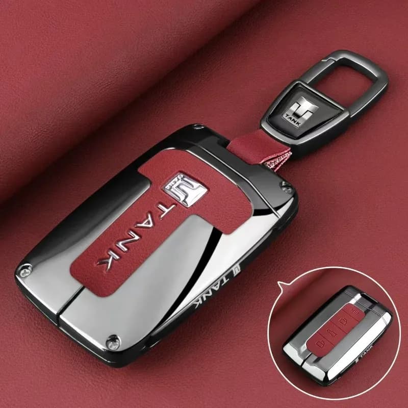 Premium Zinc Alloy Key Cover Case for Tank 500 / 300 / 400 / New 300 / Hi4T / 700 / Hi4Z (2024) - Protective Key Fob Shell