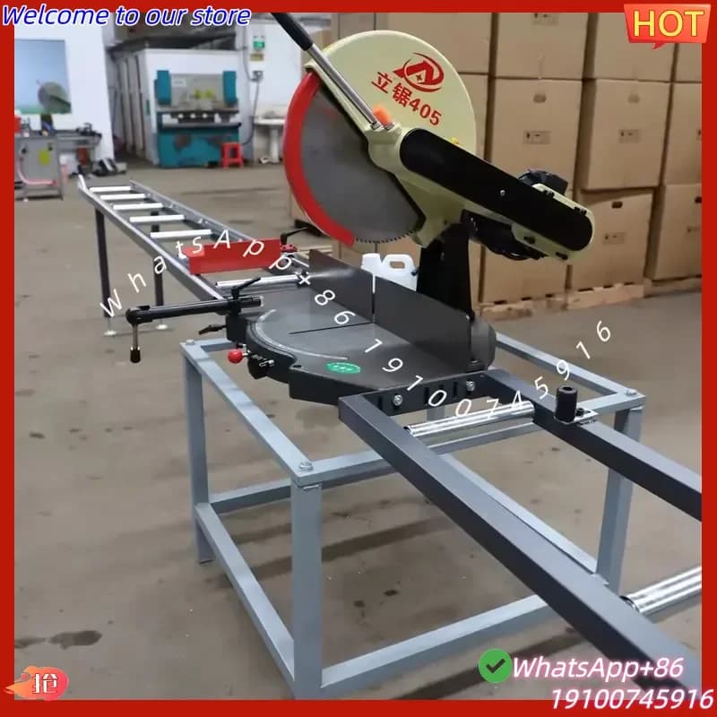 2026Hot 12-18 Inch Precise Rotatable Manual Industrial Aluminum Window/Door Cutting Machine with 45 & 90 Cutter High Safety