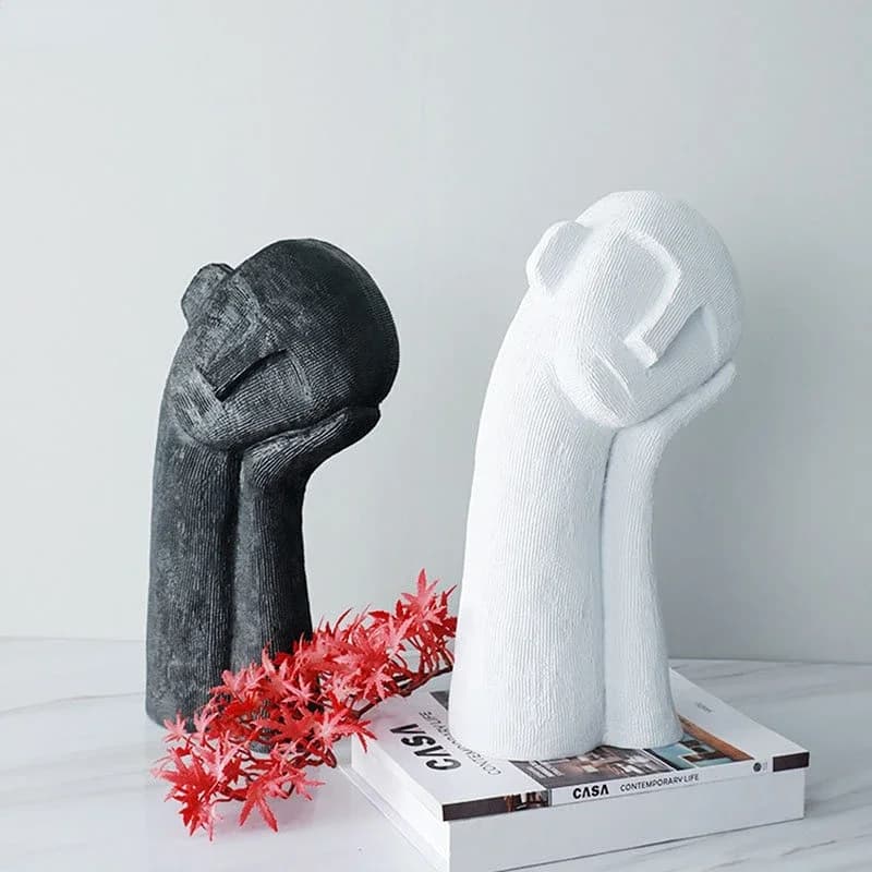 Resin Ornaments Crooked Head Sleeping Figures Decoration Character Sculpture Home Decor Crafts Furnishings Decorative Figurines