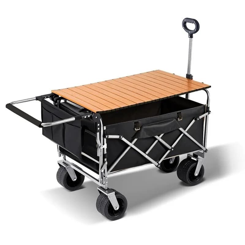 Camping cart push-pull integrated outdoor trolley picnic stall trolley