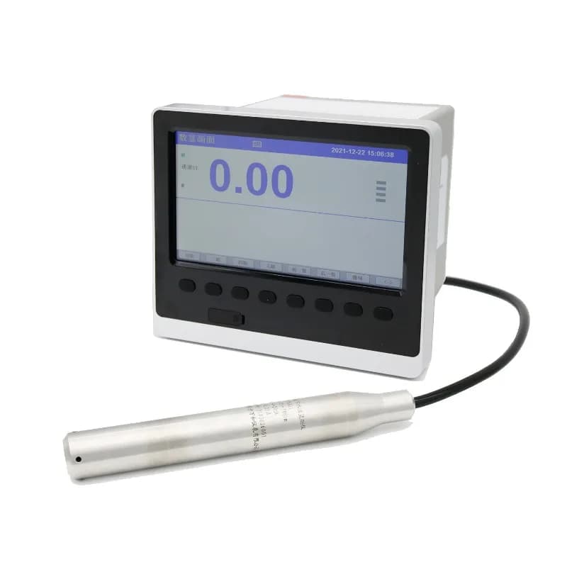 Geothermal well instrument measuring water level, pumping acceptance equipment, hot spring water level monitor
