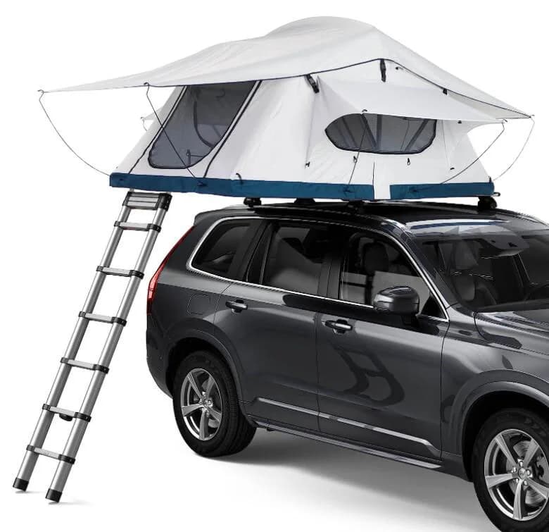 HOTO Foldable Car Roof Top Tents Soft Shell 4wd Offroad Side Outdoor Camping Rooftop Tent for Car