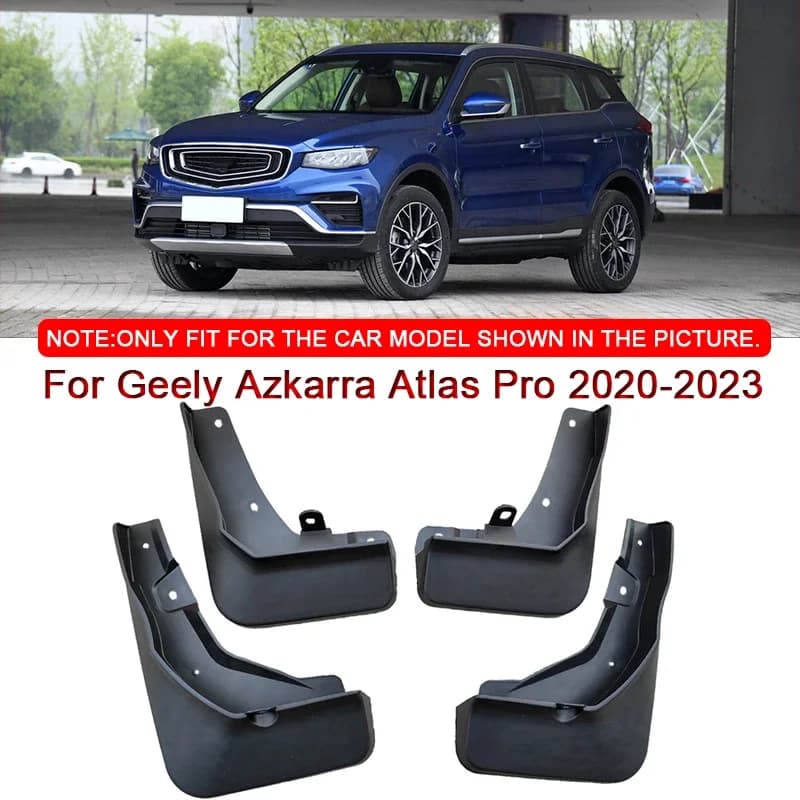 For Geely Azkarra Atlas Pro 2020-2022 2023 ABS Car Mud Flaps Splash Guard Mudguards MudFlaps Front Rear Fender Auto Accessories