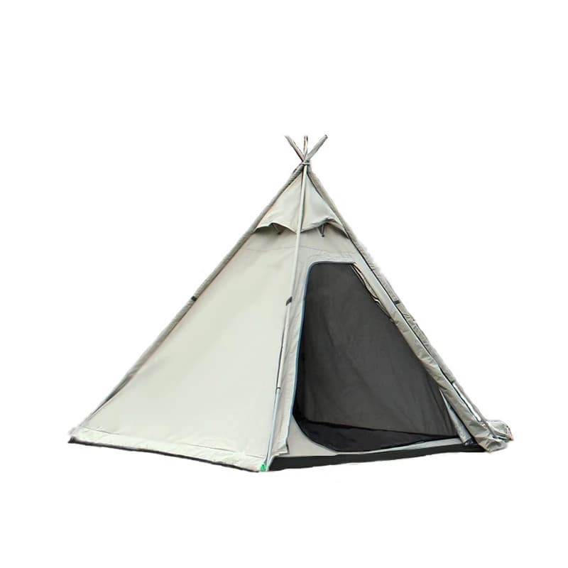 Pyramid Tent Double Layer Camping Camping Travel Outdoor Portable Folding Oxford Cloth Tent