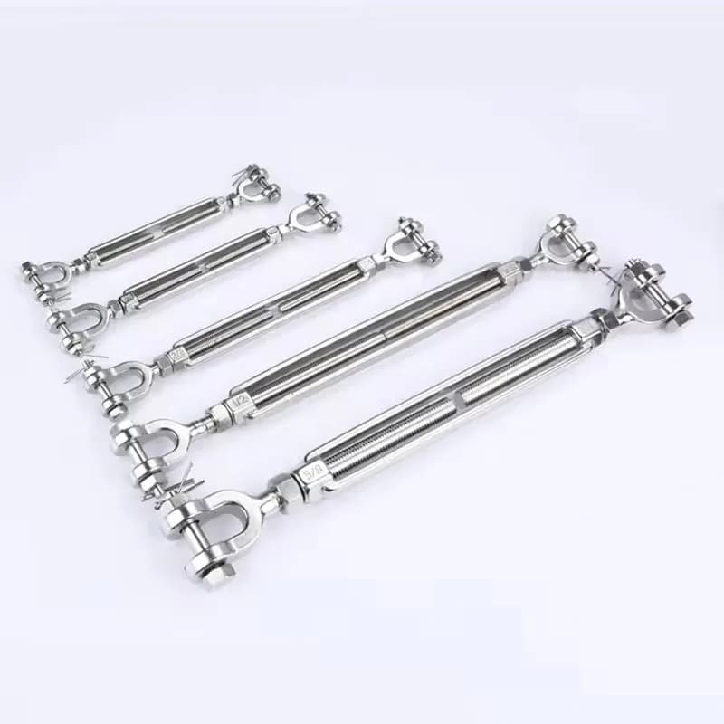 Sailboat Rigging Hardware 316 Stainless Steel Turnbuckles M5 M6 M8 Jaw Type 2PCS Set