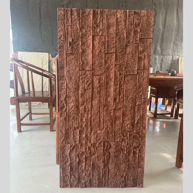Pu Faux Stone Wall Panel 3D Faux Stone Panels Durable Waterproof Frost-Proof for Wall Decoration Cladding Factory Direct Supply