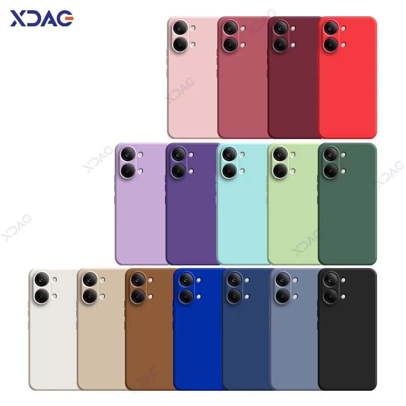 Luxury Cellphones Case Cover for Redmi Turbo 5Max 5 POCO X8 Pro Max Bags Turbo5Max POCOX8ProMax Soft Square Liquid Silicon Armor