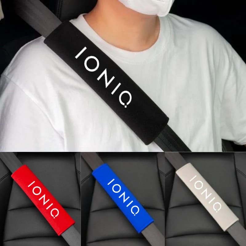 Car Seat Belt Shoulder Cover Breathable Protection Safety SeatBelt Pad For IONIQ Auto Accessories
