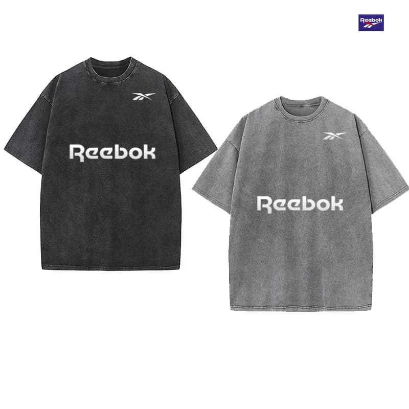 2026 Reebok Men's Summer Sports T-Shirt, Featuring Y2K Retro Fashion Style, in Standard European Size with a Loose Fit.
