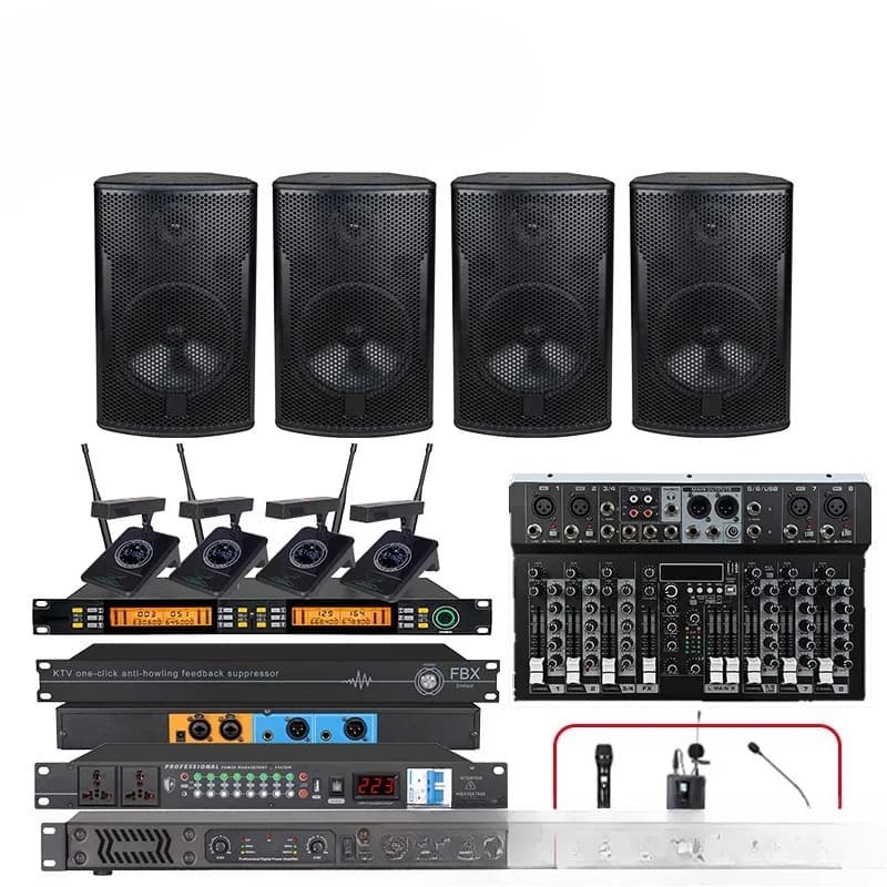 Wireless gooseneck microphone, professional conference room, sound reinforcement for engineering audio equipment