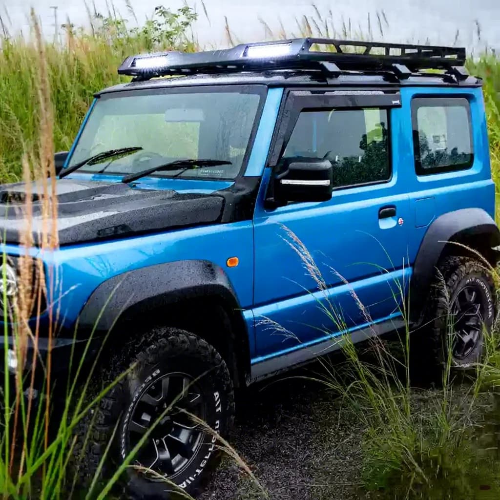 Roof Rack With LED Light Aluminium 4X4 3door Roof Rack For Suzuki Jimny 2024 2023 2022 2021 2020 JB64 JB74