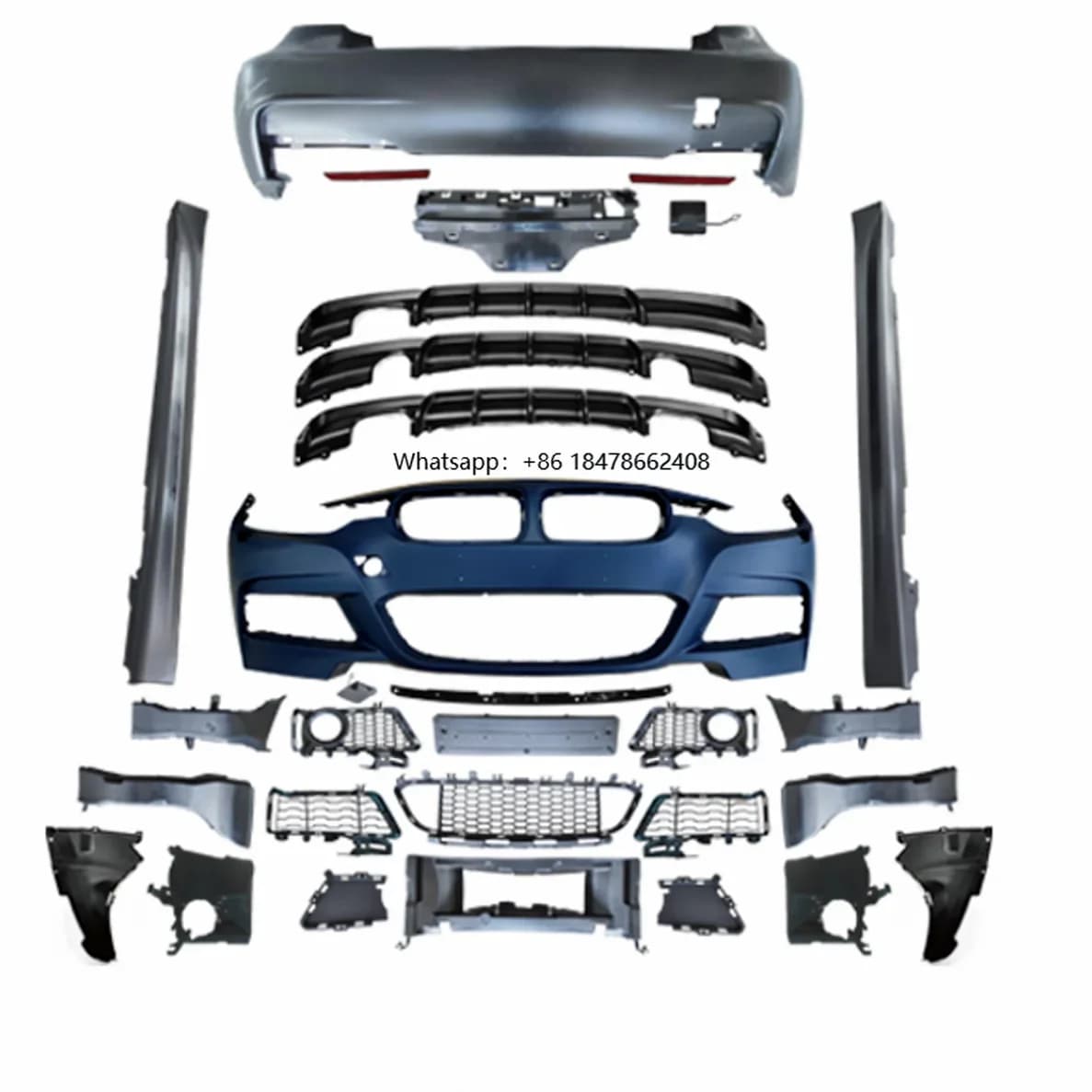 2025 New Type F30 BodyKit for 3 Series F30 F31 3 Series M Tech Style Car Bumpers Bodykit M Sport Type Plastic Whole Bodykit