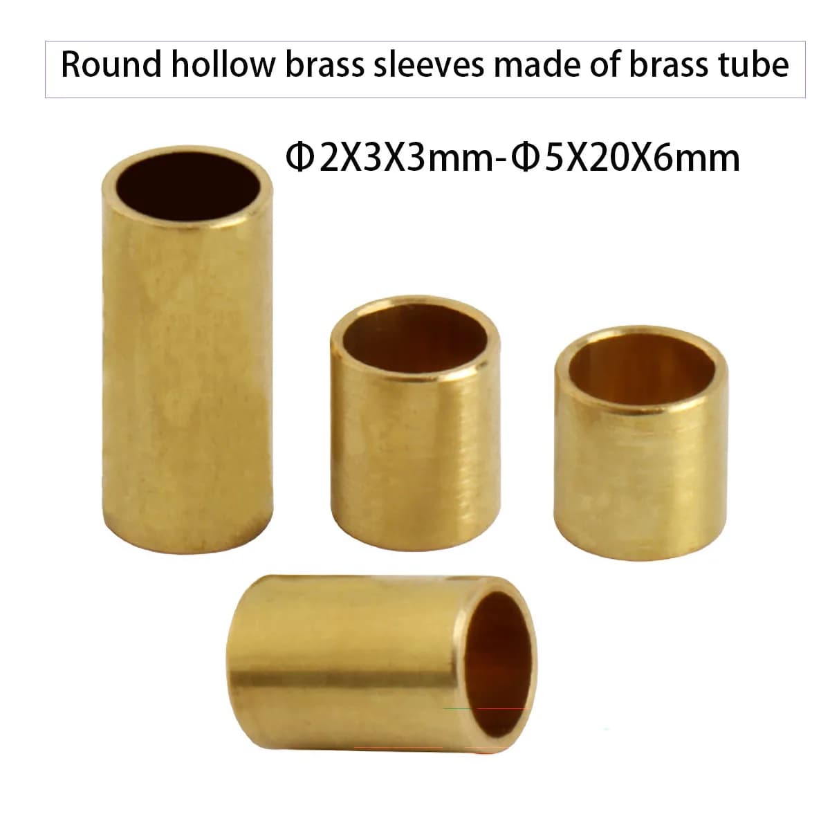 Precision Hollow Brass Capillary Tube Thin Thick Wall Straight Brass Sleeve Custom Size
