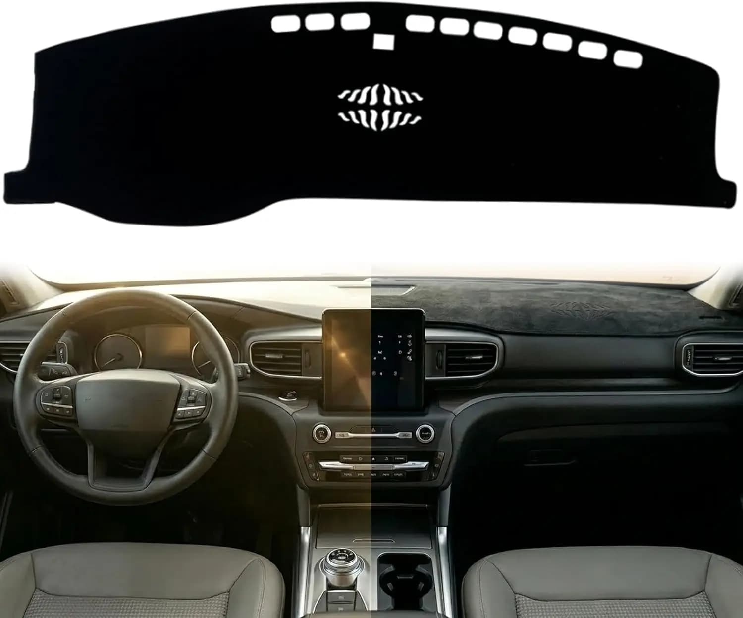 Dashboard Cover for Ford Explorer 2020 2021 2022 2023 2024 Dash Cover Nonslip Dash Mat Pad Protector