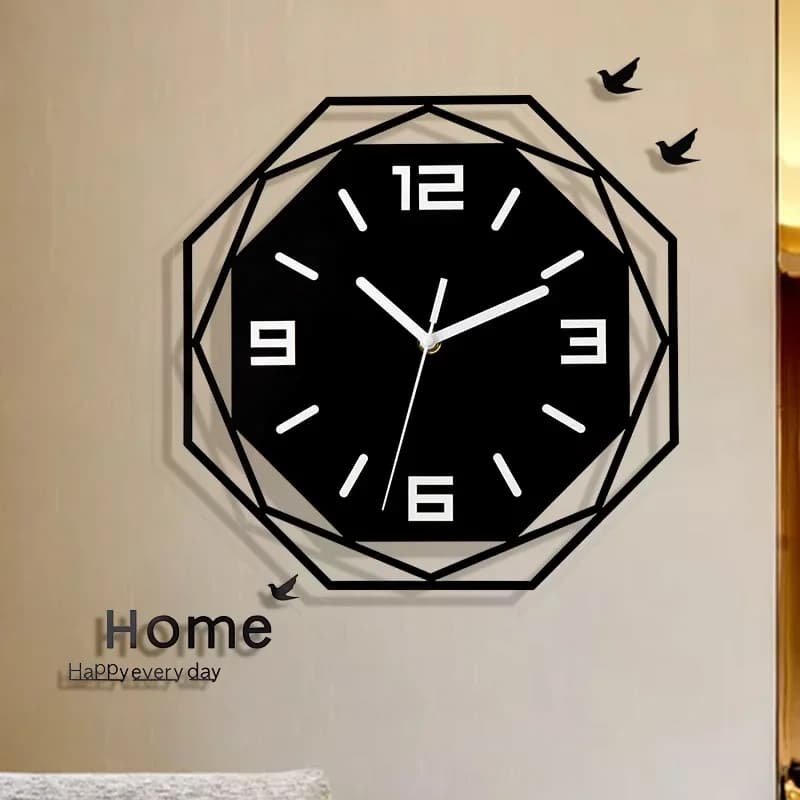 12inch Modern Minimalist Decorative Wall Clock  Silent Acrylic Material Minimalist Personality  Atmospheric Art Quartz Clock