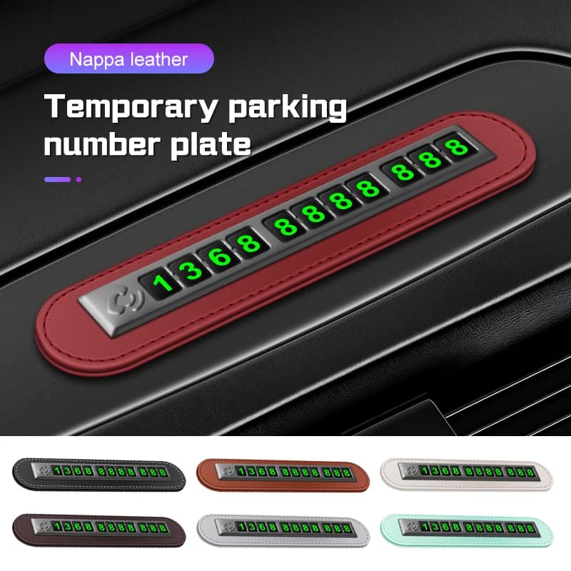 Car Temporary Parking Card Phone Number Card Plate Telephone Number Car Park Stop  For Hyundai Genesis G70 G80 G90 GV80 GV90 I30