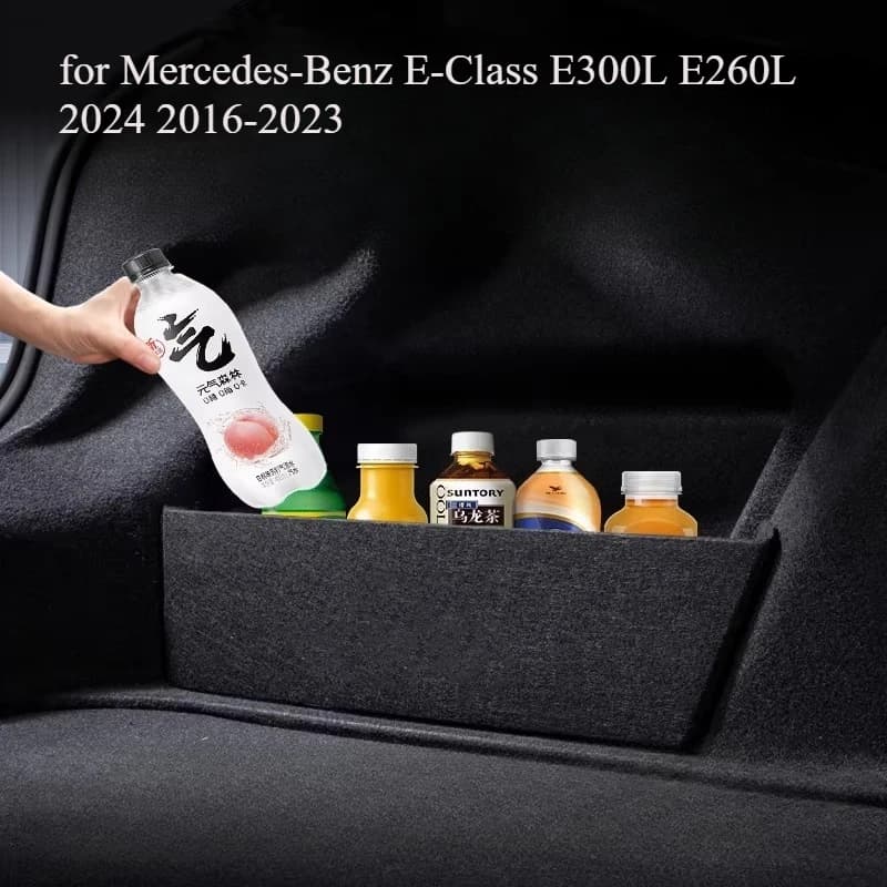 Car Rear Spare Compartment Partition for Mercedes-Benz E-Class E300L E260L 2024 2016-2023 Trunk Storage Side Baffle