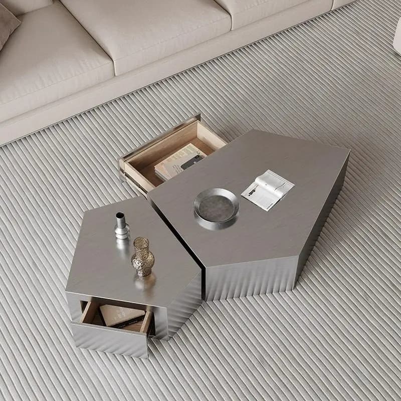 Luxury Mechanism Coffee Table Ornaments Drawers Design Nordic Coffee Tables Minimalist Bedroom Mesa Auxiliar Salon Accessories