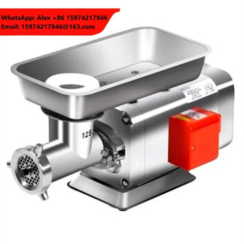 Factory Direct Sale Desktop Commercial Powerful Household Stainless Steel Meat Grinder Crushing Machine