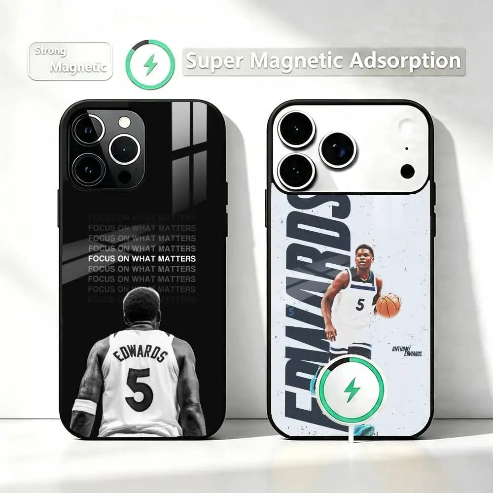Basketball Antman Anthony Edwards  Phone Case For iPhone17,16,15,14,13,12,11 Plus,Pro Compatible with magnetic wireless charging