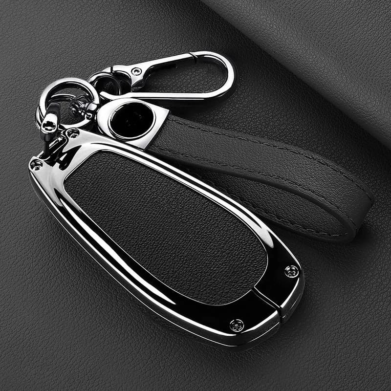 Premium Zinc Alloy Key Cover Case for MG Cyberster Legend 4WD Edition (2023) - Protective Key Fob Shell Key Bag Chain