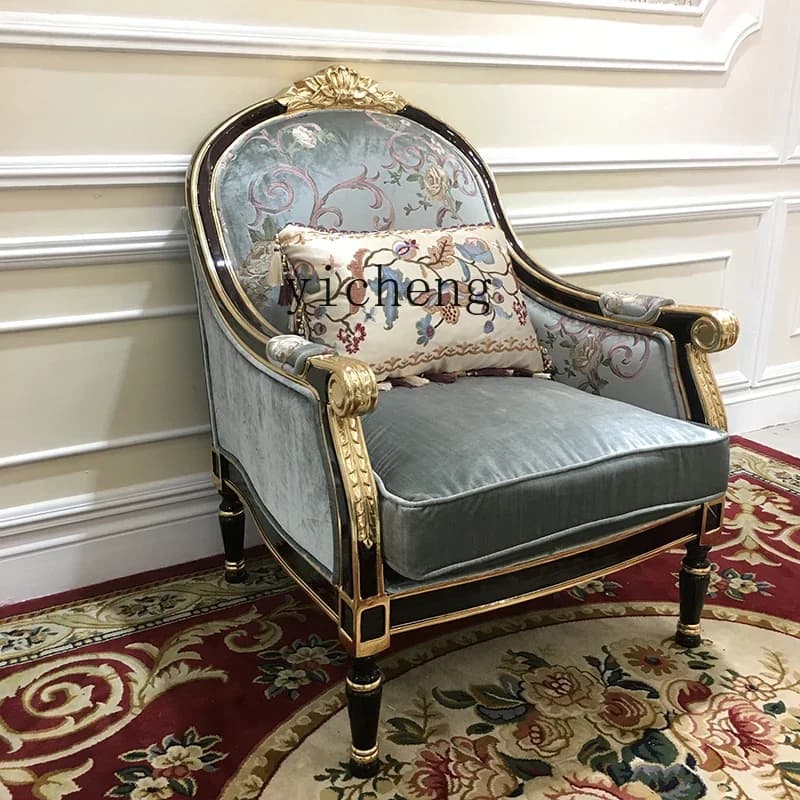 SA-20 Fabric Sofa Palace Living Room Solid Wood Classical Sofa