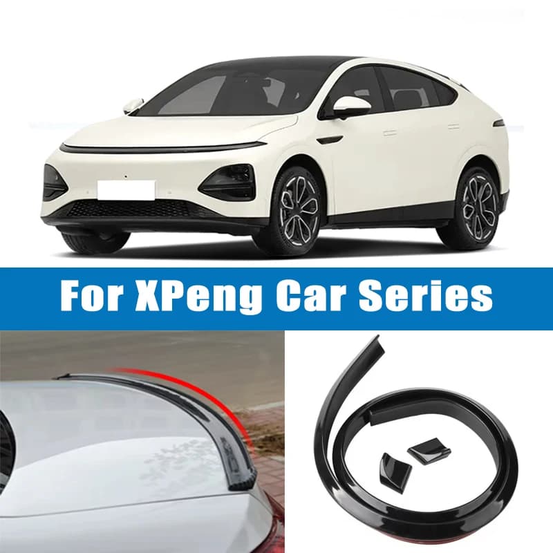 1.5M 5D Carbon Fiber Spoiler Refit Tail Auto Trunk Lid Gap Tail Decoration Sealing Strip For XPeng P5 P7 P7+ G3 G6 G9 X9 MONA
