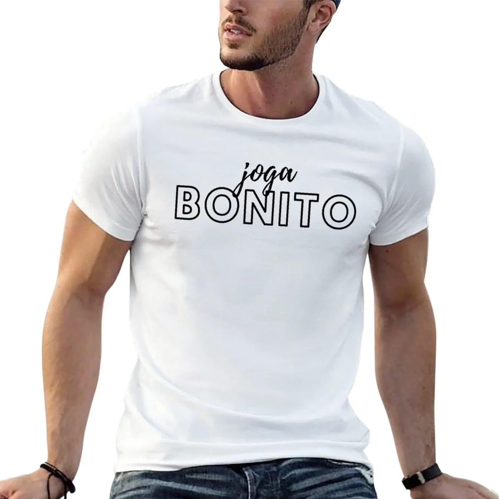 Brasil Joga Bonito T-Shirt funny meme t-shirts plus size clothes workout shirts for men