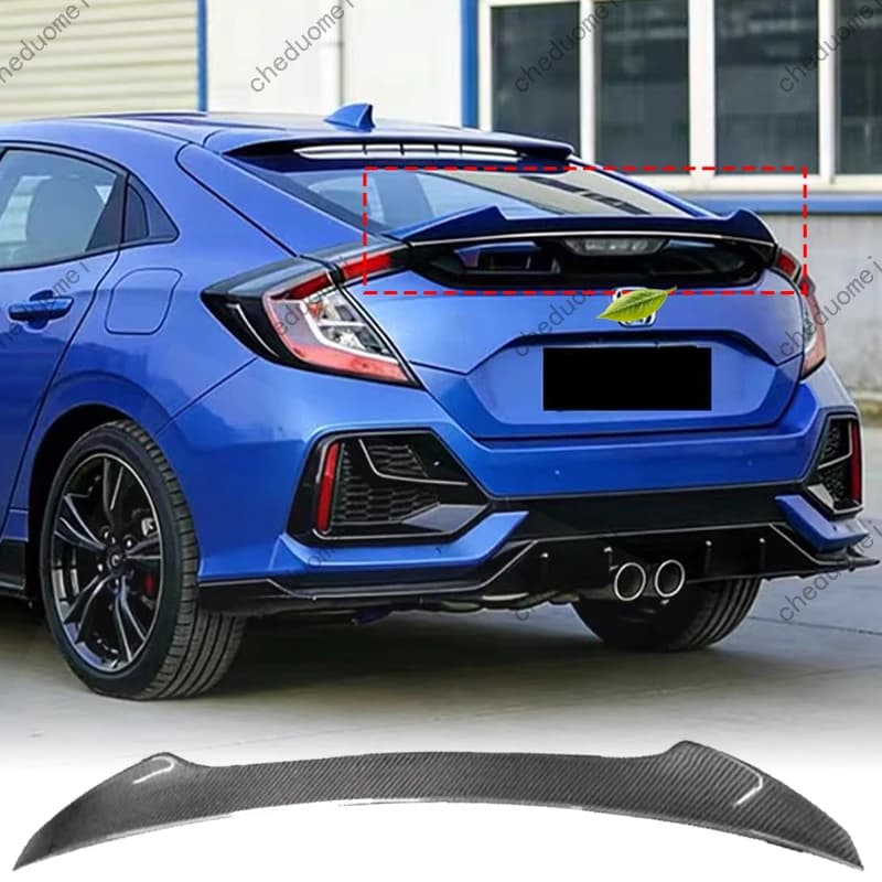 Suitable For Honda Civic 10th Gen Hatchback FK7 FK8 Car Blade Style Rear Spoiler Wing Modification Accessories