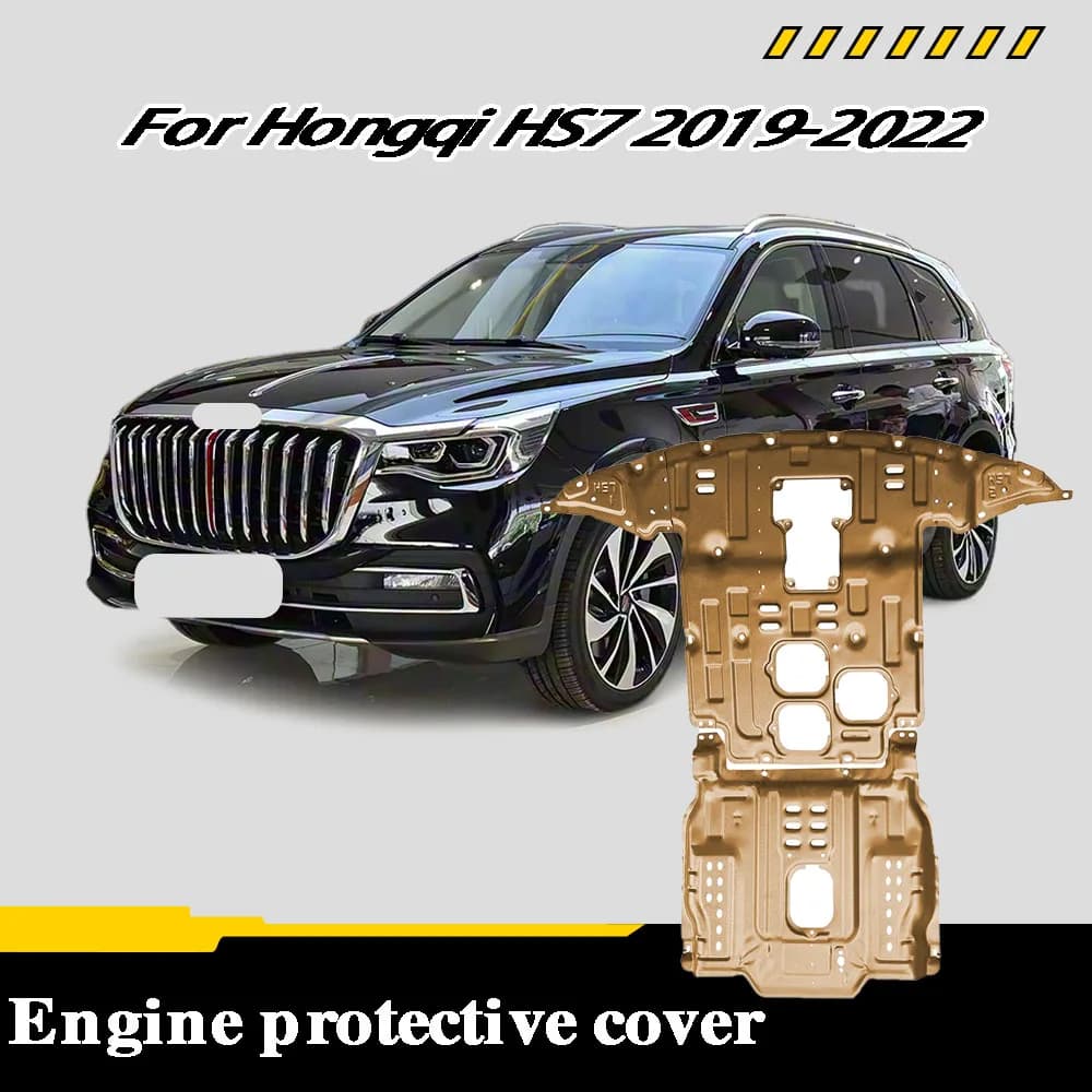 Engine Chassis Shield Splash Bottom Protection Board Car Accessories Under Cover For Hongqi HS7 2019-2022 3.0T 2.0T