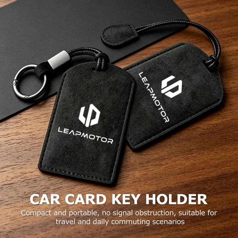 Car Card Key Cover Soft Suede Anti-Scratch Anti-Drop Protector Shell Holder For Leapmotor C10 C11 T03 B10 C16 Lafa5 B03X