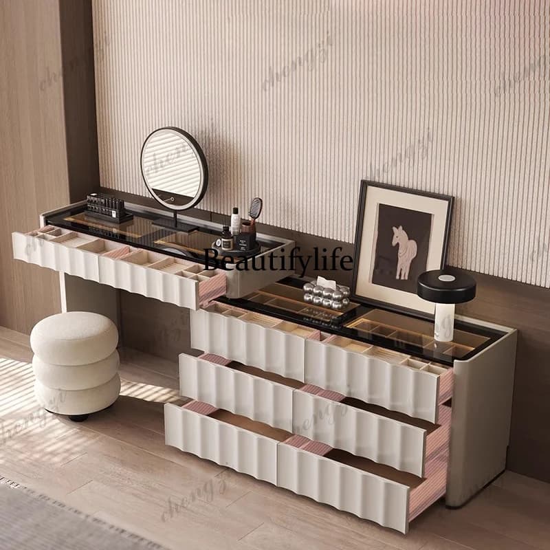 Ornate Vanity Table Unique Artistic Trendy Elegant Vanity Table Exquisite Premium Meuble De Chambre Bedroom Furniture