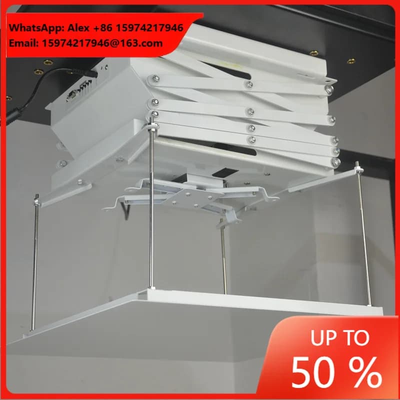 With Remote Control Popular Scissors Office Ceiling Motorized Projector Lift For Home Theater Solutions