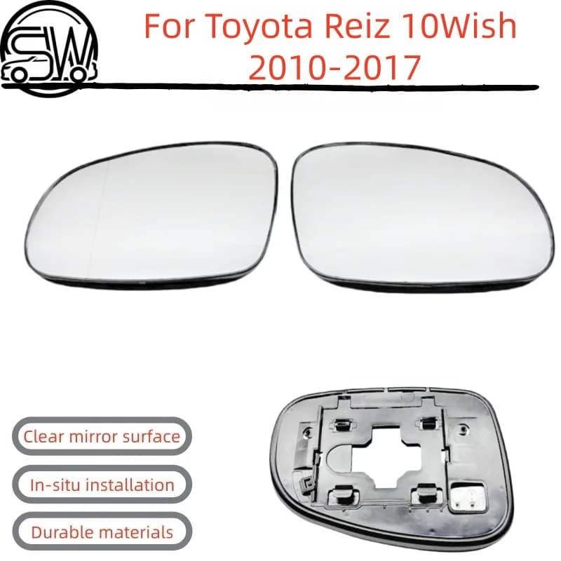 For Toyota Reiz 10Wish 2010‑2017 Rearview Mirror Glass With Heating.
