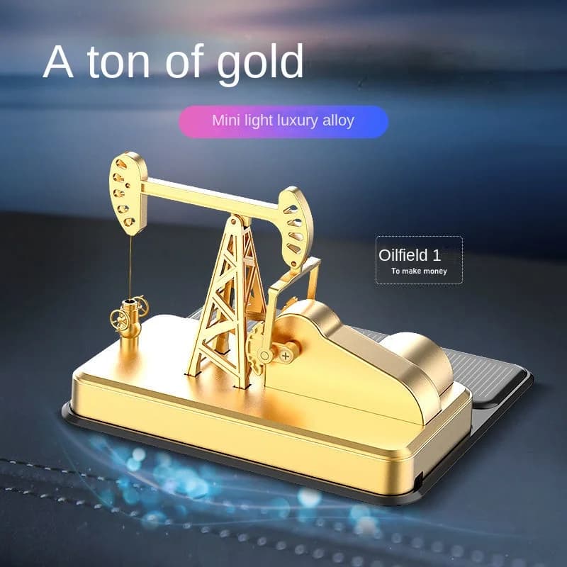 Solar Pumping Unit Car Aromatherapy High-end Ornaments Car Perfume Seat Lasting Light Fragrance Central Control Creative