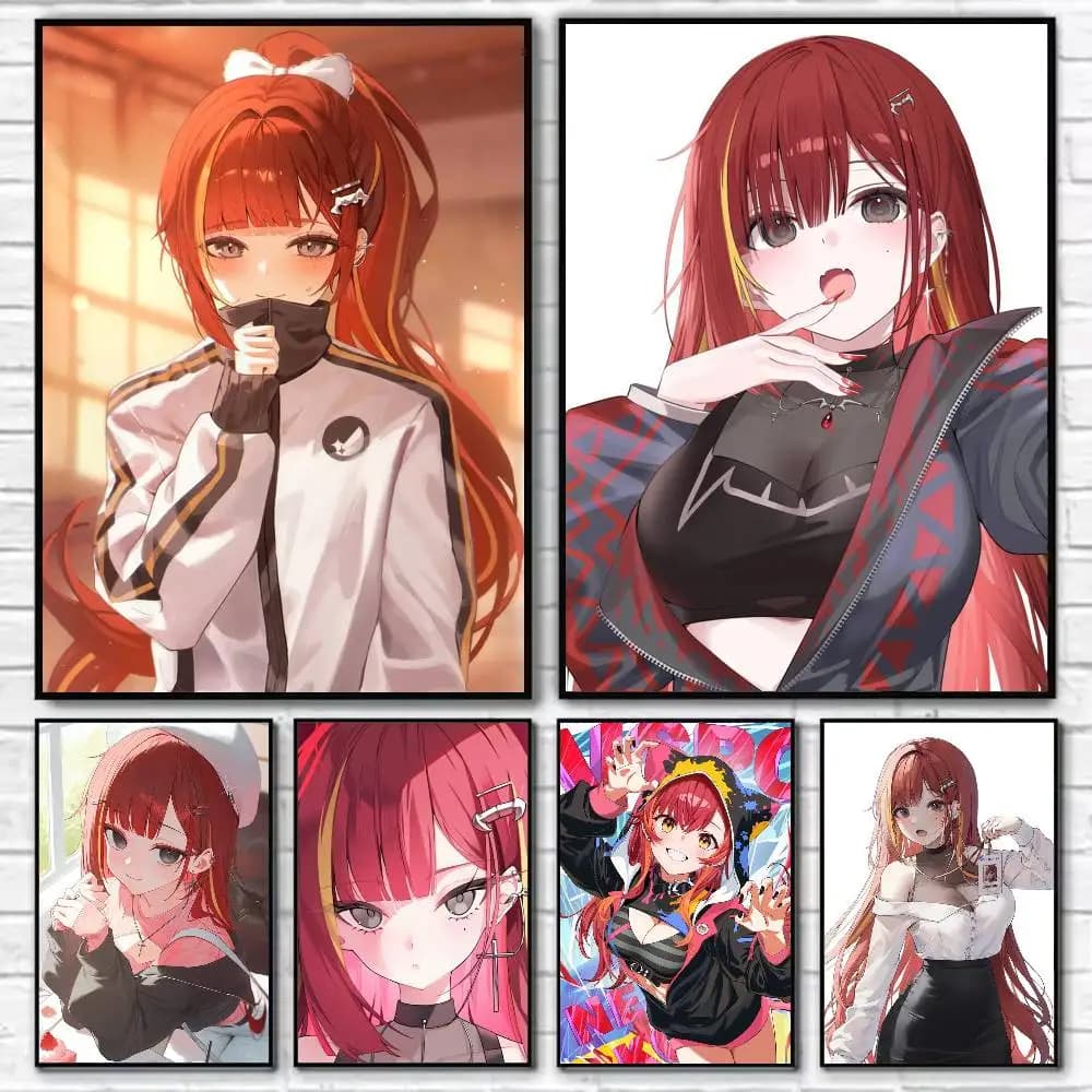 A-Akane Lize Singer Poster Self-adhesive Art Waterproof Paper Sticker Coffee House Bar Room Wall Decor
