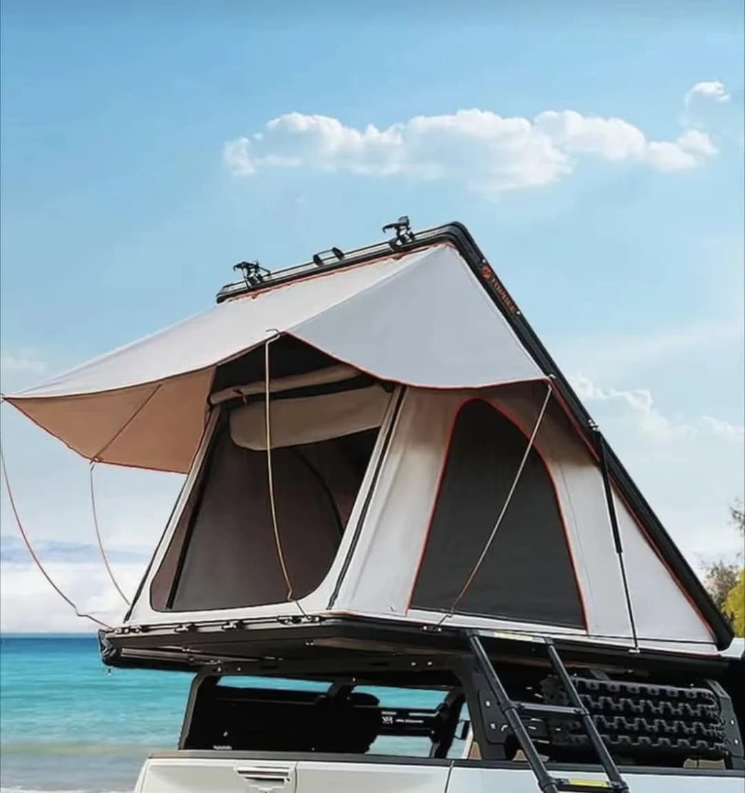 Outdoor camping high quality roof roof tent hard shell car camping aluminum roof box tent, tent