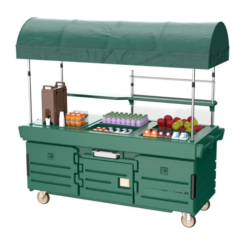 Outdoor mobile thermal insulation dining car snack car, scenic thermal insulation dining car, plug-in-free thermal insulation
