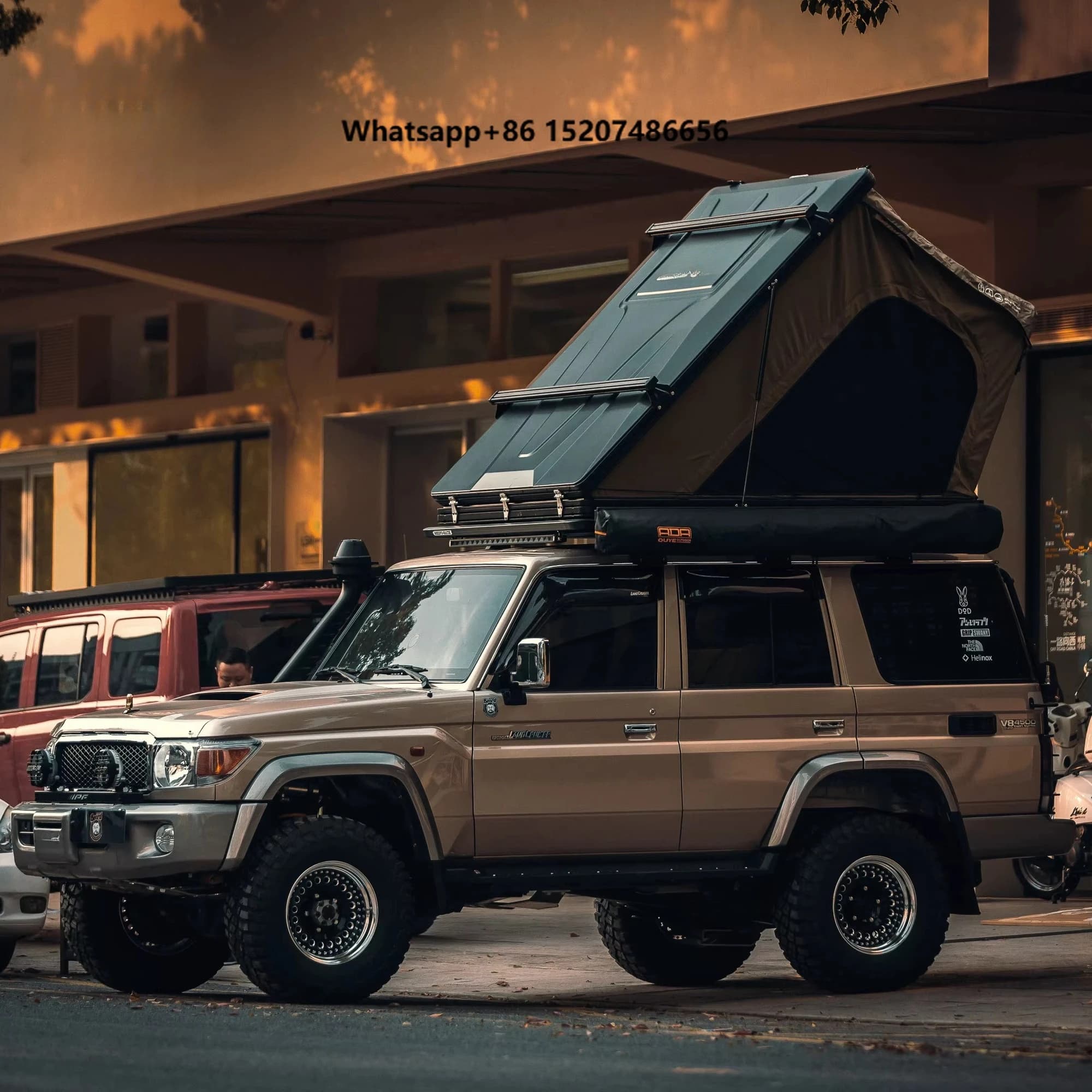 ADA OVERLAND 4x4 Good Ventilation Roofrack Slim Triangle Hard Shell Aluminum Quick Setup Camping Car Tent Rooftop Tent