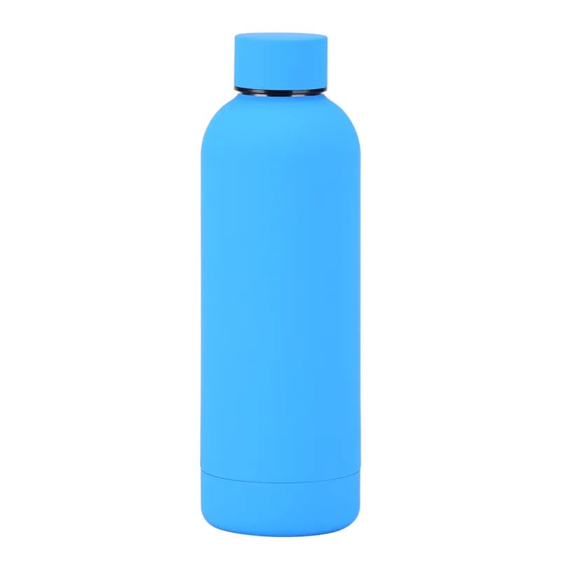 American small mouth double-layer thermos cup, sports outdoor water cup multi-color simple cup