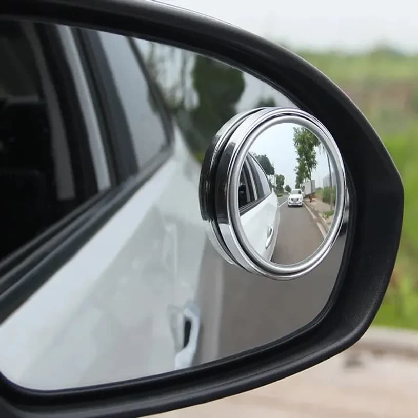 2pcs Car Blind Spot Mirror Rearview Mirror Rain Multifunctional 2-in-1 Rain Covering For Rainy Days Expanding View Safety Driv