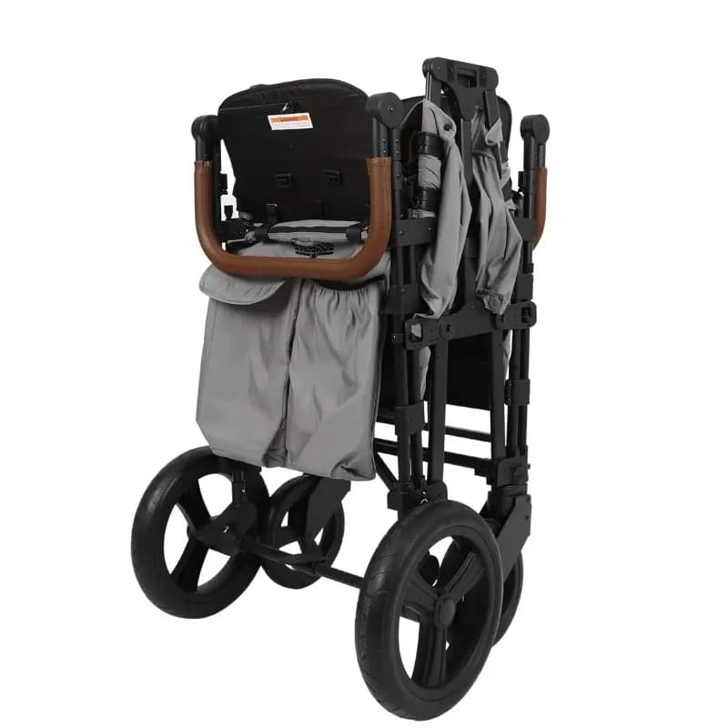 Brand New XC 2.0  2 Passenger Stroller Wagon for Kids | Foldable 2 Passenger Quad Seater with Adjustable Canopy | Gray